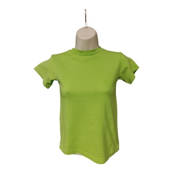 GIRLS MINT GREEN SHORT SLEEVE T SHIRT - Picture 1 of 4